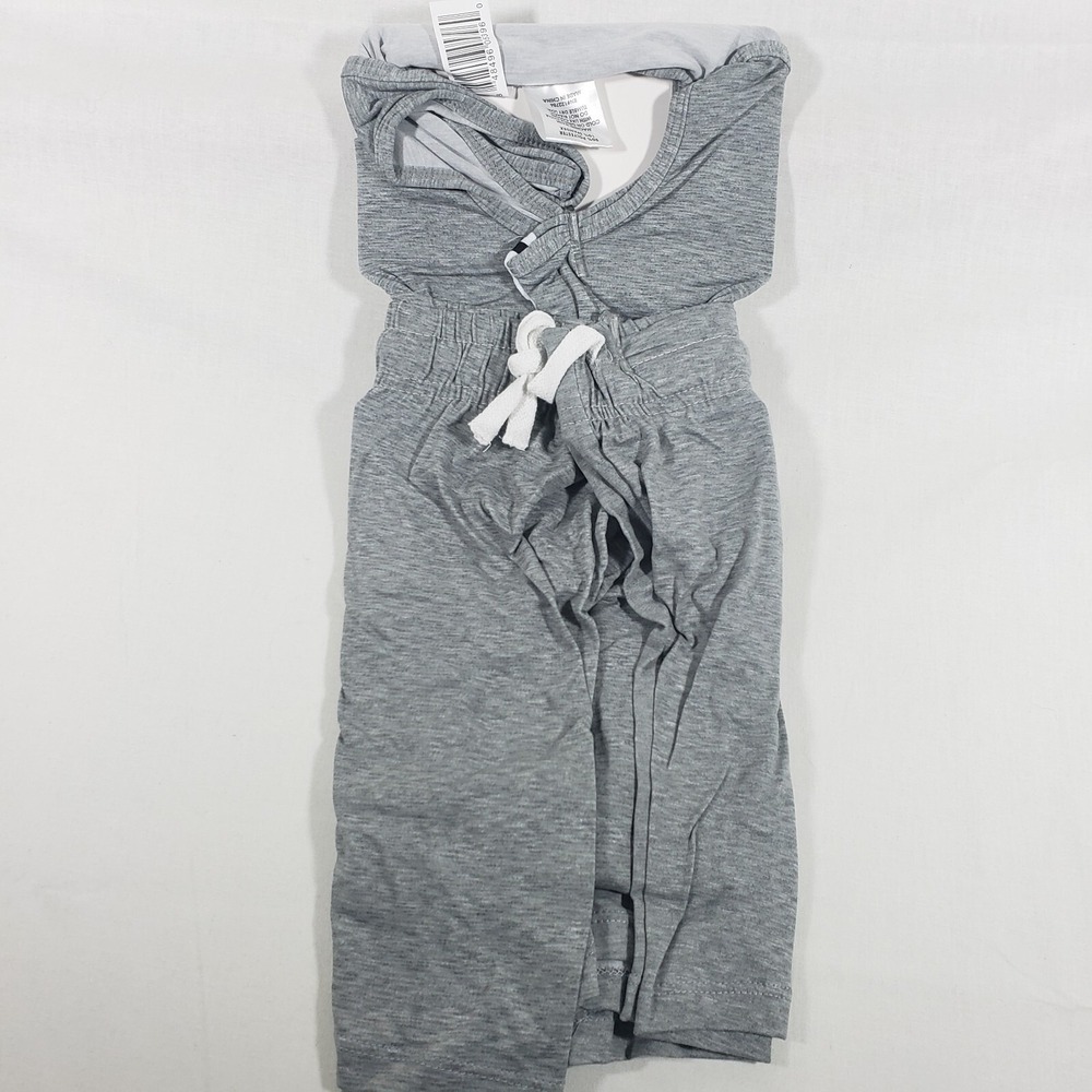 NWT Double Stripe Tank and Shorts Loungewear Set Heather‎ Gray Medium 8-10 - Picture 6 of 6